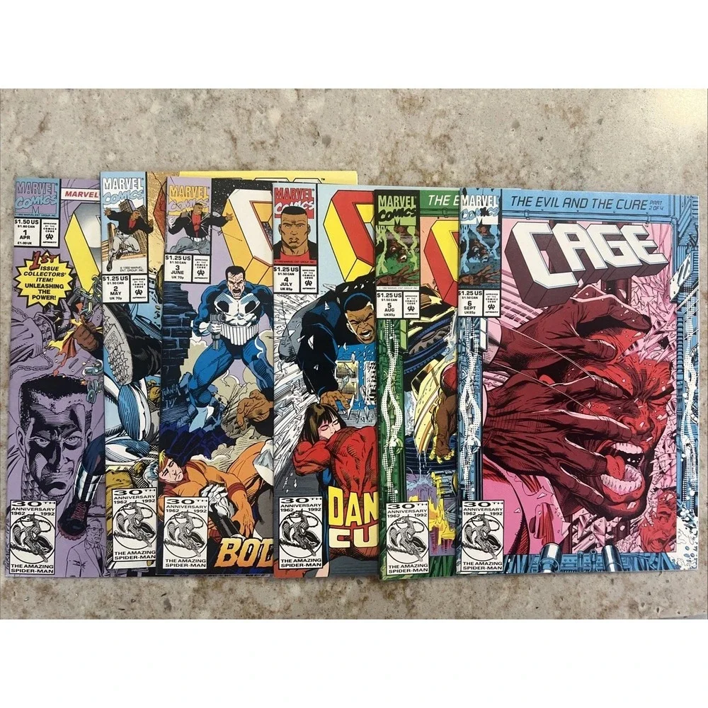 Marvel Comics Cage‎ #1-6 (1992) NM-Mint Lot of 6
